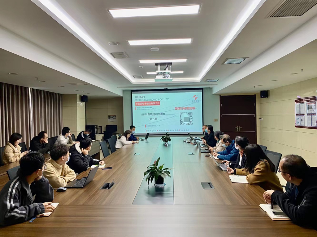太阳成微电召开第五期BPM专项培训交流会